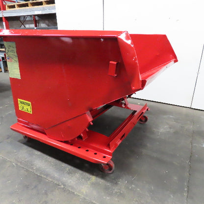 Jesco 211751 2 Cu/Yd 2000# Self Dumping Trash Scrap Recycling Hopper On Casters