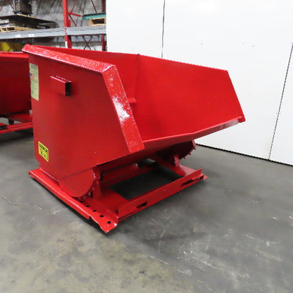 Jesco 2 Cu/Yd Self Dumping Trash Scrap Recycling Hopper On Casters
