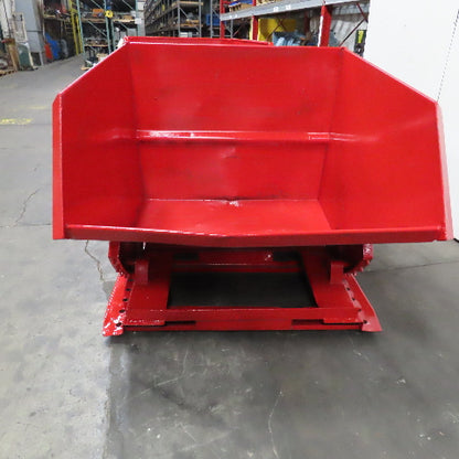 Jesco 2 Cu/Yd Self Dumping Trash Scrap Recycling Hopper On Casters
