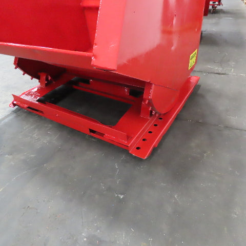 Jesco 2 Cu/Yd Self Dumping Trash Scrap Recycling Hopper On Casters