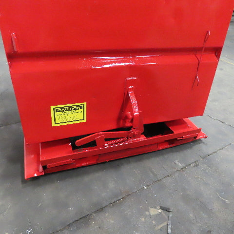Jesco 2 Cu/Yd Self Dumping Trash Scrap Recycling Hopper On Casters