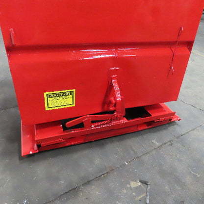 Jesco 2 Cu/Yd Self Dumping Trash Scrap Recycling Hopper On Casters