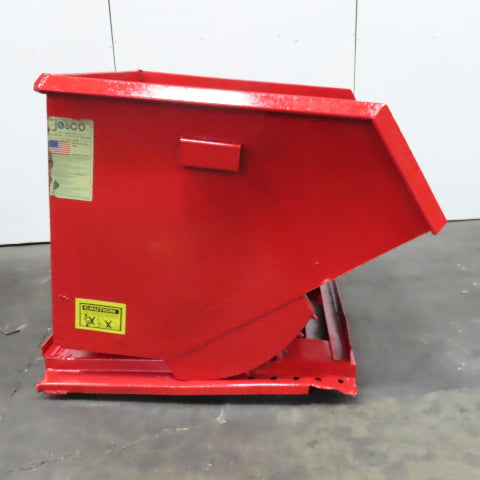 Jesco 2 Cu/Yd Self Dumping Trash Scrap Recycling Hopper On Casters