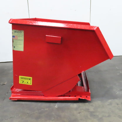 Jesco 2 Cu/Yd Self Dumping Trash Scrap Recycling Hopper On Casters