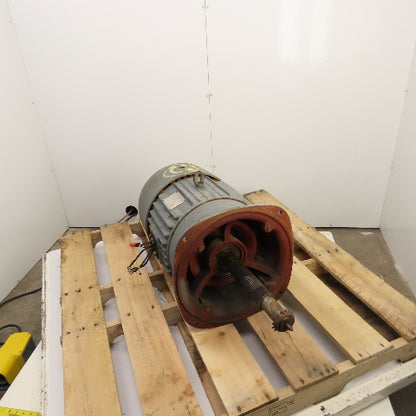 General Electric 15/7.5HP Dual Speed Electric Motor 440V 3PH 1800/900RPM 286 Fr