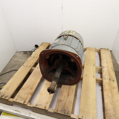 General Electric 15/7.5HP Dual Speed Electric Motor 440V 3PH 1800/900RPM 286 Fr