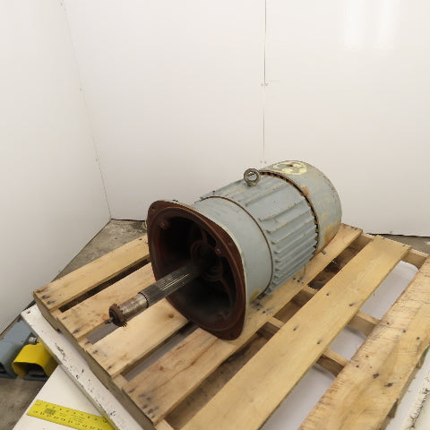 General Electric 15/7.5HP Dual Speed Electric Motor 440V 3PH 1800/900RPM 286 Fr