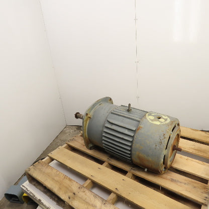 General Electric 15/7.5HP Dual Speed Electric Motor 440V 3PH 1800/900RPM 286 Fr