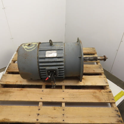 General Electric 15/7.5HP Dual Speed Electric Motor 440V 3PH 1800/900RPM 286 Fr