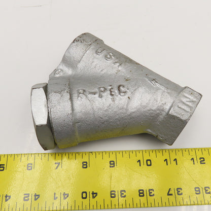 1" Socket Weld Y Strainer R-C&P Cl 800 1/2" NPT