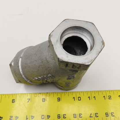 1" Socket Weld Y Strainer R-C&P Cl 800 1/2" NPT