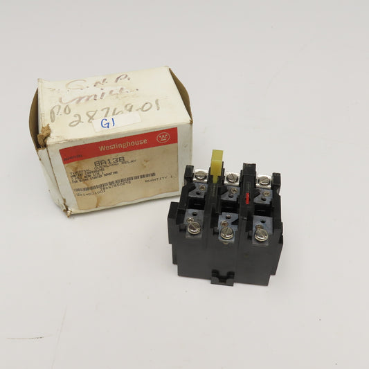 Westinghouse BA13B 600V Thermal Overload Relay For B/200 Size 1 Starter