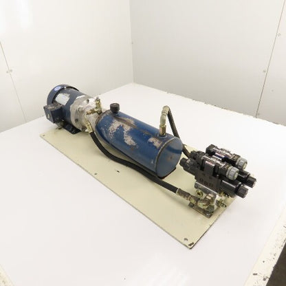 Plate Mounted 2HP 1.4 Gallon Hydraulic Power Unit 230/460V 2 Valves & Manifold