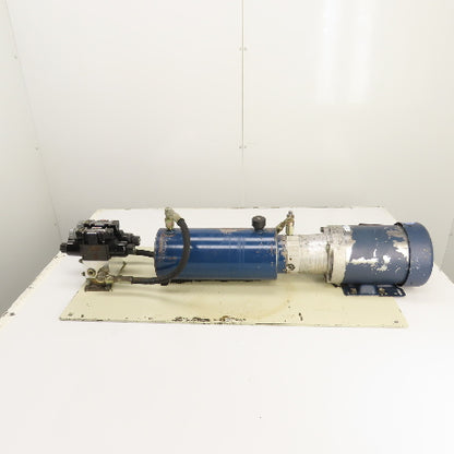 Plate Mounted 2HP 1.4 Gallon Hydraulic Power Unit 230/460V 2 Valves & Manifold