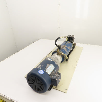 Plate Mounted 2HP 1.4 Gallon Hydraulic Power Unit 230/460V 2 Valves & Manifold