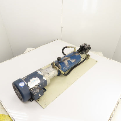 Plate Mounted 2HP 1.4 Gallon Hydraulic Power Unit 230/460V 2 Valves & Manifold
