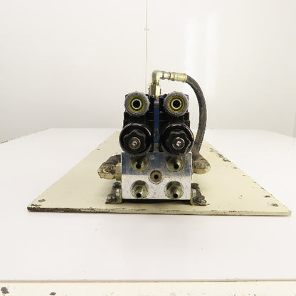 Plate Mounted 2HP 1.4 Gallon Hydraulic Power Unit 230/460V 2 Valves & Manifold