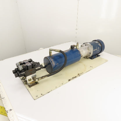 Plate Mounted 2HP 1.4 Gallon Hydraulic Power Unit 230/460V 2 Valves & Manifold