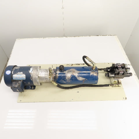 Plate Mounted 2HP 1.4 Gallon Hydraulic Power Unit 230/460V 2 Valves & Manifold