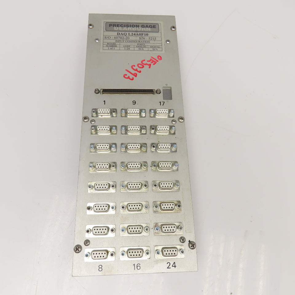 Precision Gage DAQ L24A0F10 24 LVDT Port Interface