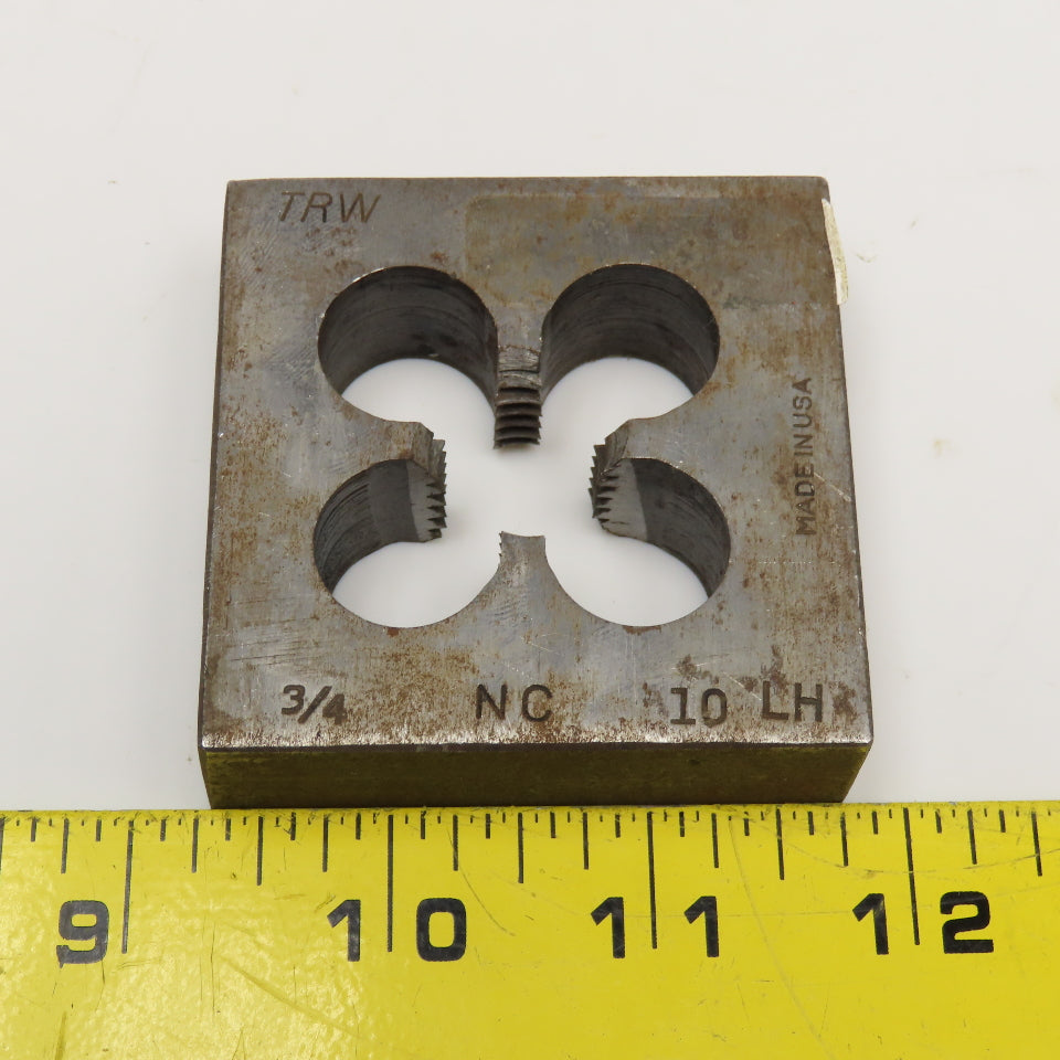 3/4-10 NC Square Threading Die LEFT Hand USA 2-1/2"