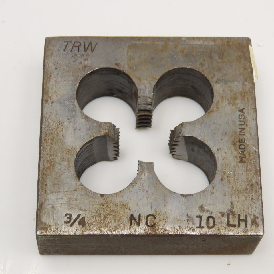 3/4-10 NC Square Threading Die LEFT Hand USA 2-1/2"