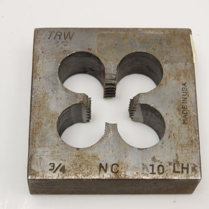 3/4-10 NC Square Threading Die LEFT Hand USA 2-1/2"