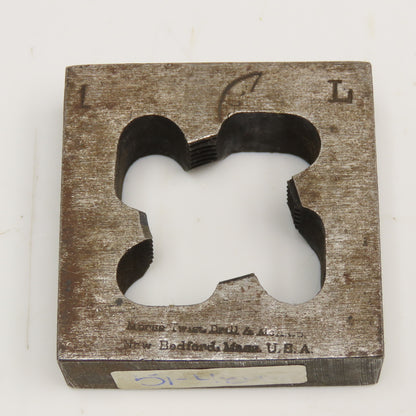 Morse 1"-12 Square Threading Die LEFT Hand USA 2-1/2"