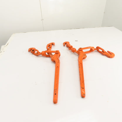 5/16"-3/8" WLL 5400 lbs Lever Type Load Chain Snap Binder MBS 19000 lbs Lot Of 2