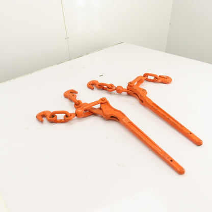 5/16"-3/8" WLL 5400 lbs Lever Type Load Chain Snap Binder MBS 19000 lbs Lot Of 2