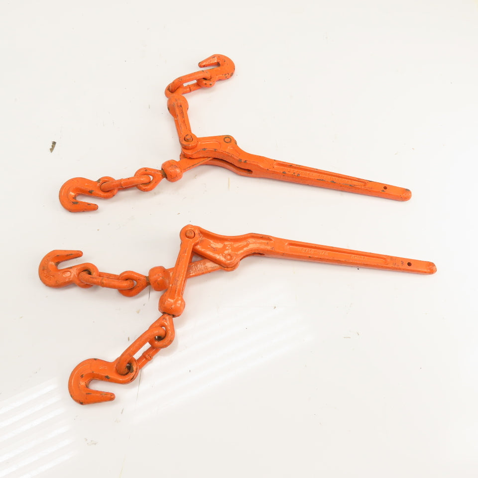 5/16"-3/8" WLL 5400 lbs Lever Type Load Chain Snap Binder MBS 19000 lbs Lot Of 2