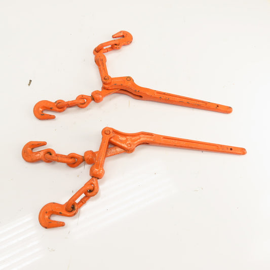 5/16"-3/8" WLL 5400 lbs Lever Type Load Chain Snap Binder MBS 19000 lbs Lot Of 2