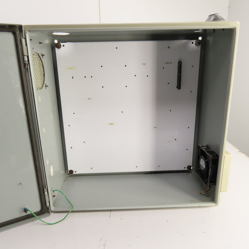 24" x 24" x 10" Steel Electrical Enclosure W/ Hinged Door & Backplate