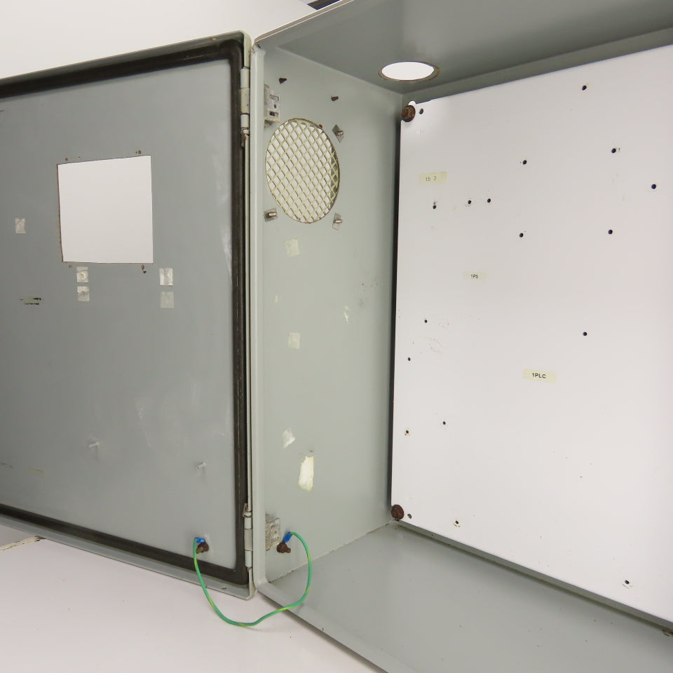 24" x 24" x 10" Steel Electrical Enclosure W/ Hinged Door & Backplate