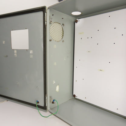 24" x 24" x 10" Steel Electrical Enclosure W/ Hinged Door & Backplate