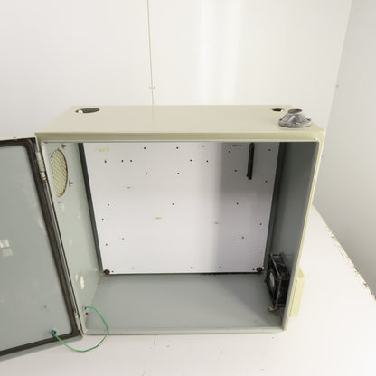 24" x 24" x 10" Steel Electrical Enclosure W/ Hinged Door & Backplate