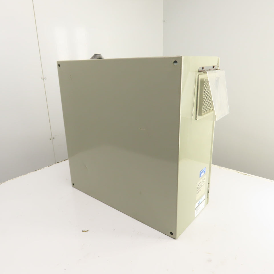 24" x 24" x 10" Steel Electrical Enclosure W/ Hinged Door & Backplate