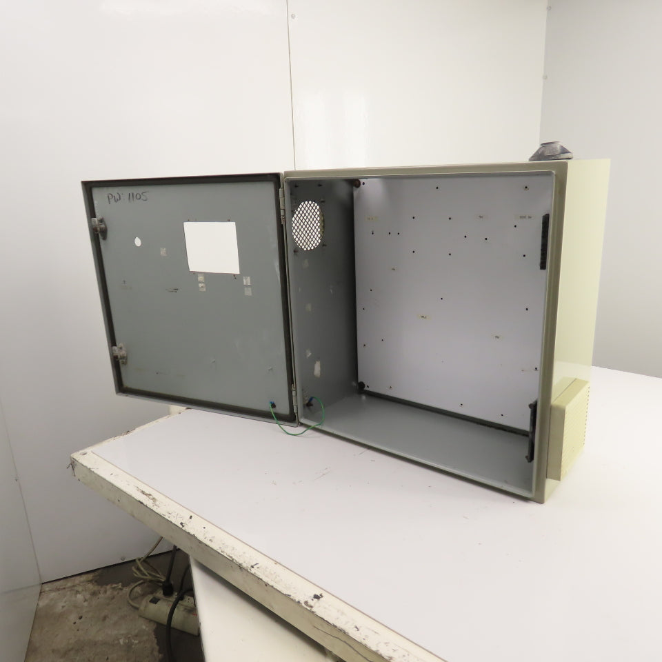 24" x 24" x 10" Steel Electrical Enclosure W/ Hinged Door & Backplate