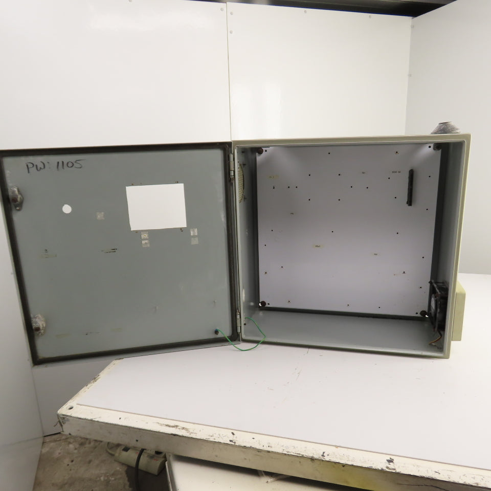 24" x 24" x 10" Steel Electrical Enclosure W/ Hinged Door & Backplate
