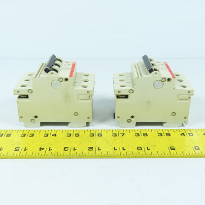 ABB S273 K 63A 3-Pole Rail Mount Circuit Breaker 240VAC Lot Of 2