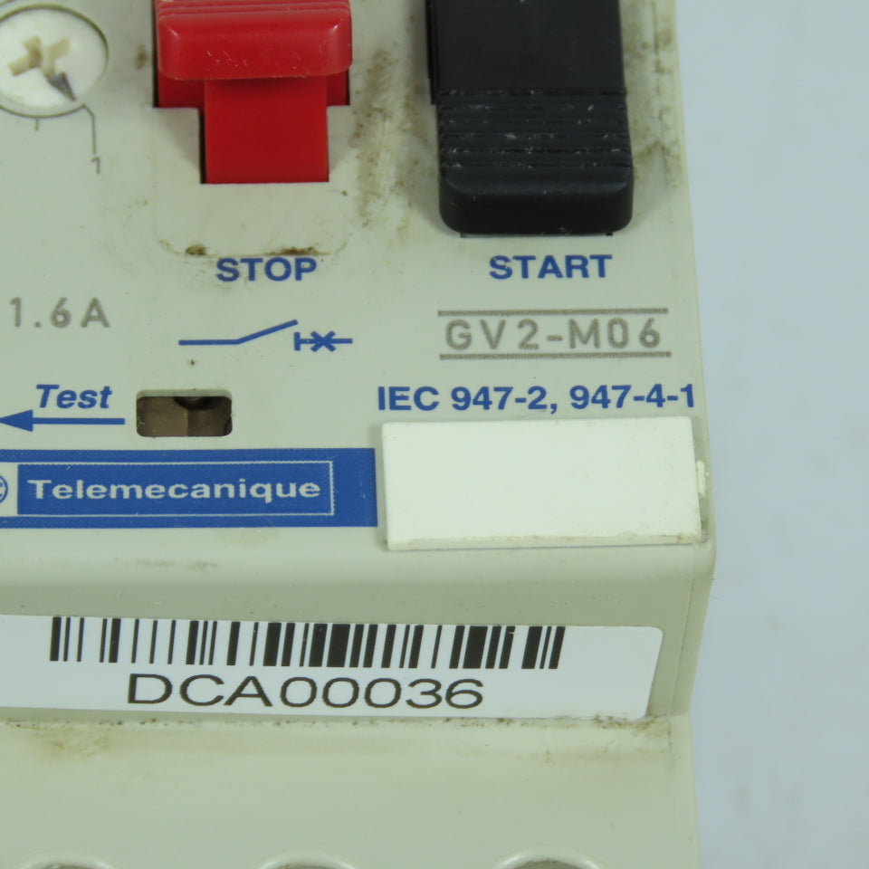 Telemecanique GV2-M06 1-1.6A Motor Circuit Breaker Protector 1HP Max 690V Lot/2