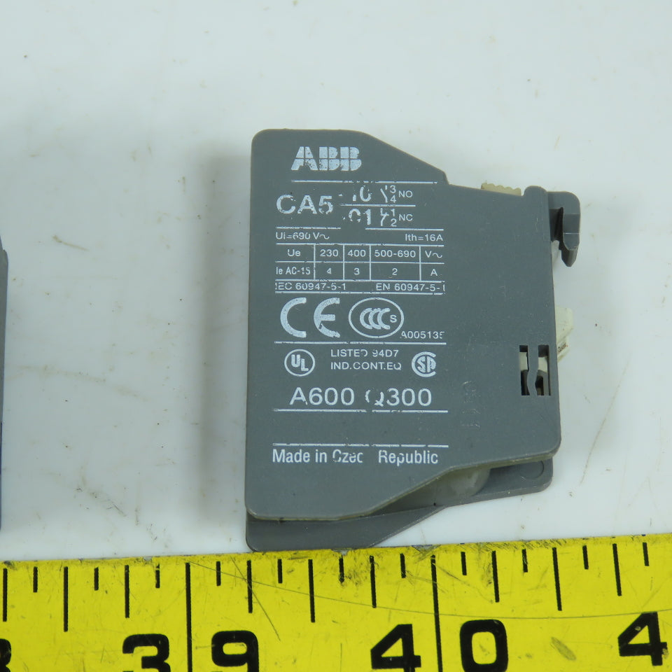 ABB CA5-01 NC Auxiliary Contact Block Lot Of 7