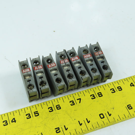 ABB CA5-01 NC Auxiliary Contact Block Lot Of 7