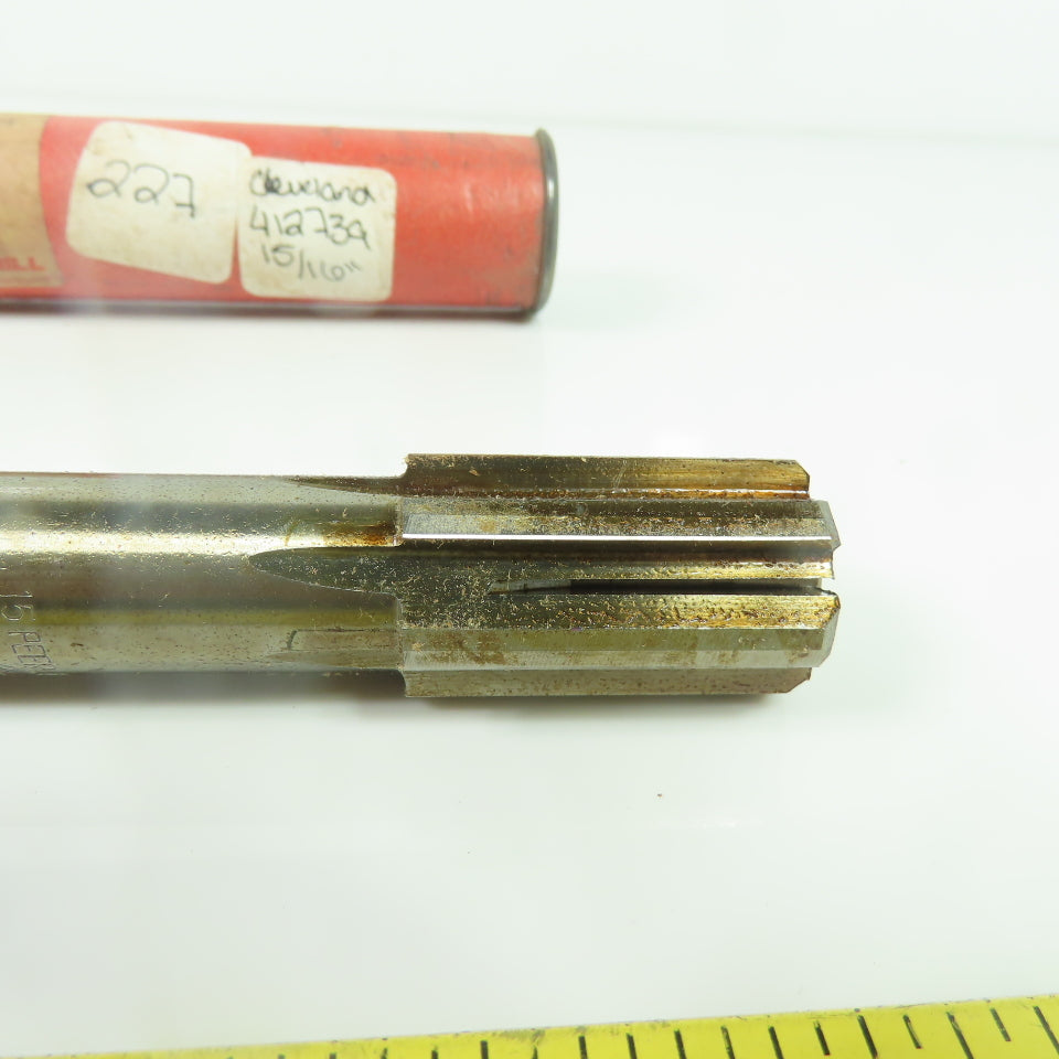 Cleveland Twist Drill 412739 15/16" Straight Peerless Chucking Reamer 6-Flute
