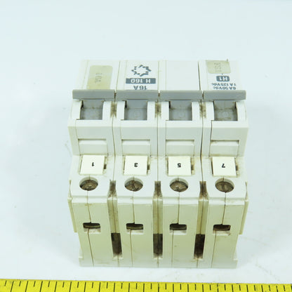 Weber Protection AS168X-CB3 16A 4-Pole Rail Mount Circuit Breaker 480VAC