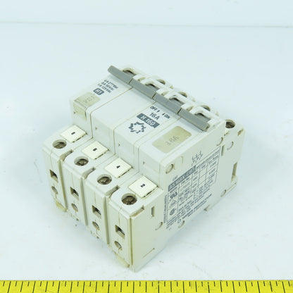 Weber Protection AS168X-CB3 16A 4-Pole Rail Mount Circuit Breaker 480VAC