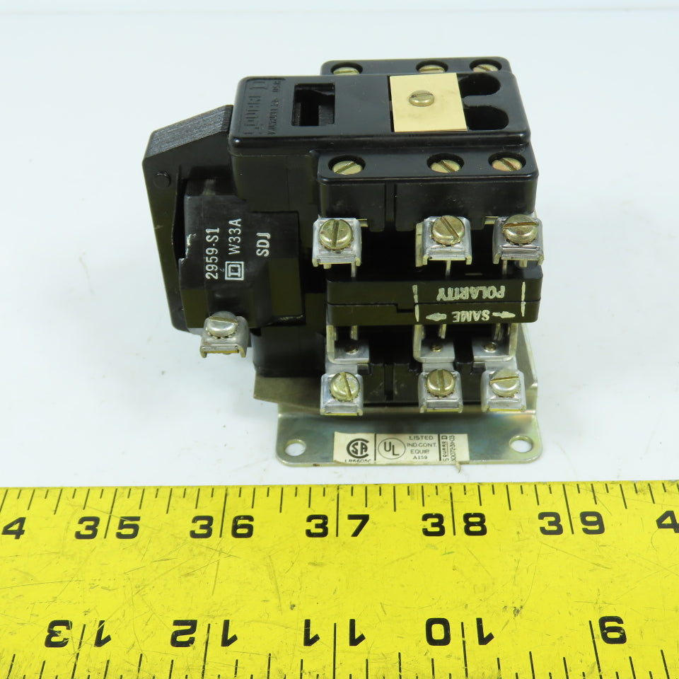 Square D Type D0 42 Class 8501 Ser B AC Pilot Duty Control Relay 10A 120V Coil