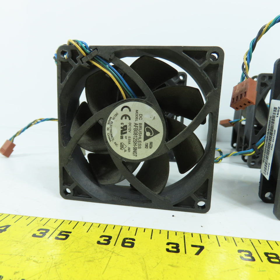 Delta AFB0812SH-9N07 Computer Cabinet Electronics Cooling Fan 12VDC Lot Of 6