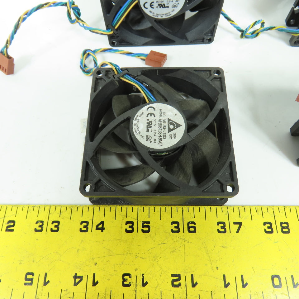 Delta AFB0812SH-9N07 Computer Cabinet Electronics Cooling Fan 12VDC Lot Of 6