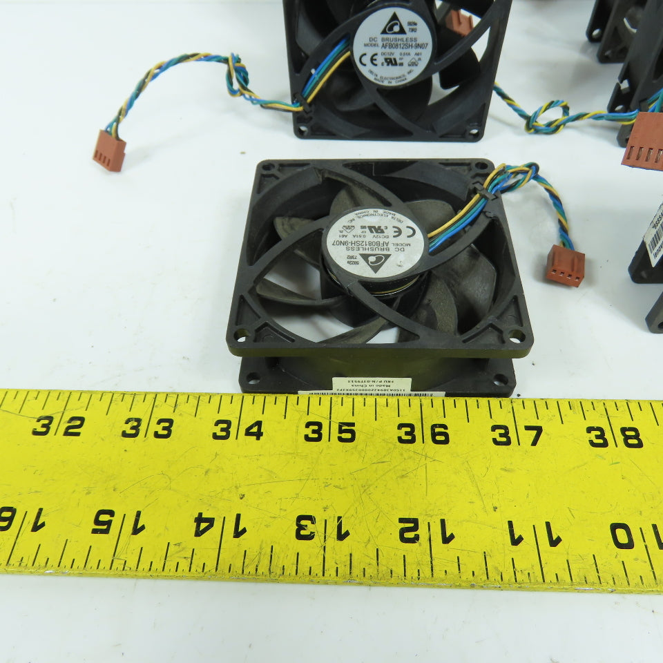 Delta AFB0812SH-9N07 Computer Cabinet Electronics Cooling Fan 12VDC Lot Of 6